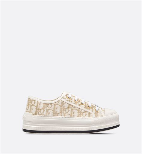 dior white and gold sneakers|walk'n'dior sneakers price.